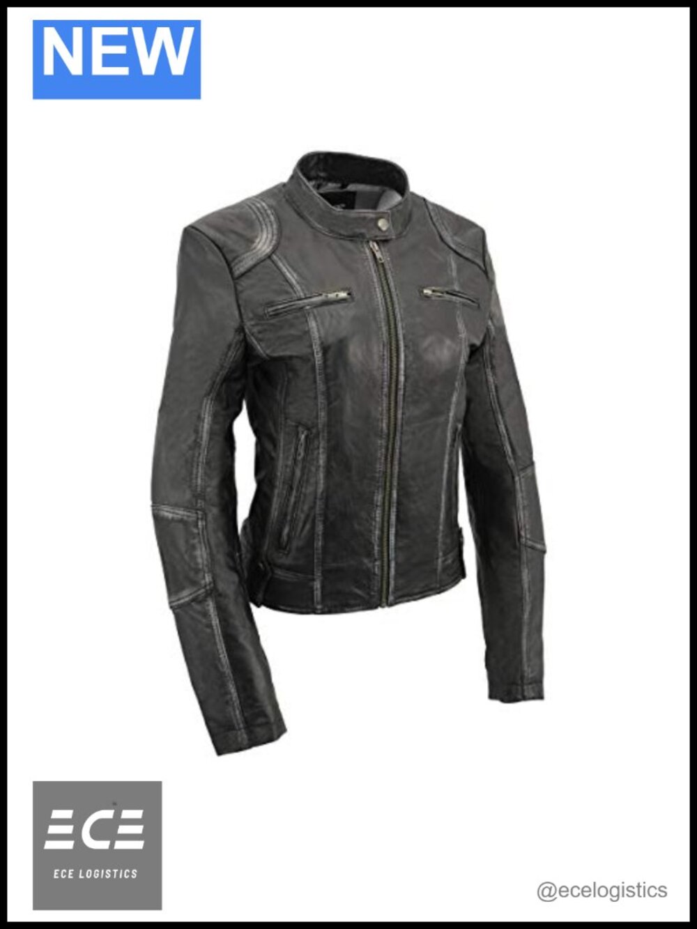Sheepskin Leather Scuba Style Aviator Jacket